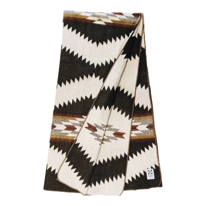 Beyond Borders Collective Bedding Chocolate Tsachila Blanket