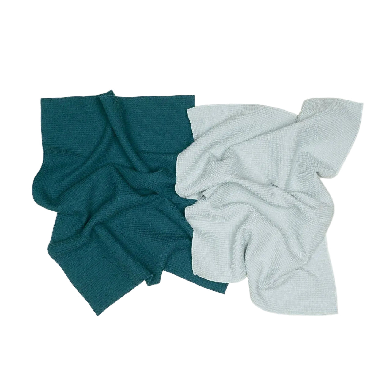 Hawkins New York Kitchen & Dining Sky + Peacock Waffle Dish Towels, Set of 2 (Various Colors)