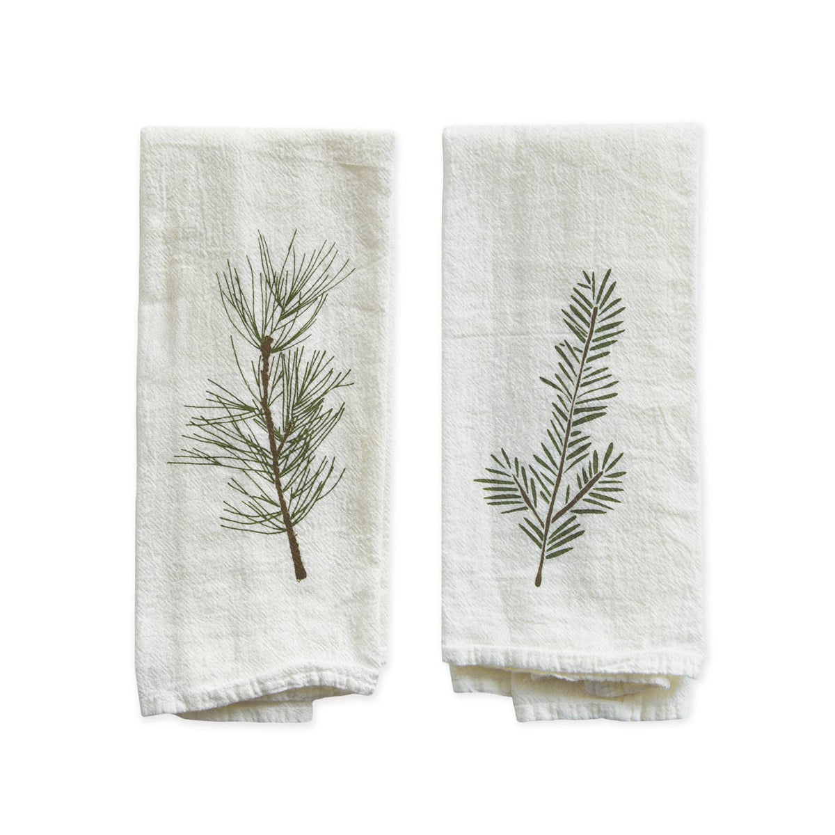 June & December Cloth Napkins White Pine + Fir Napkins / Set of 4