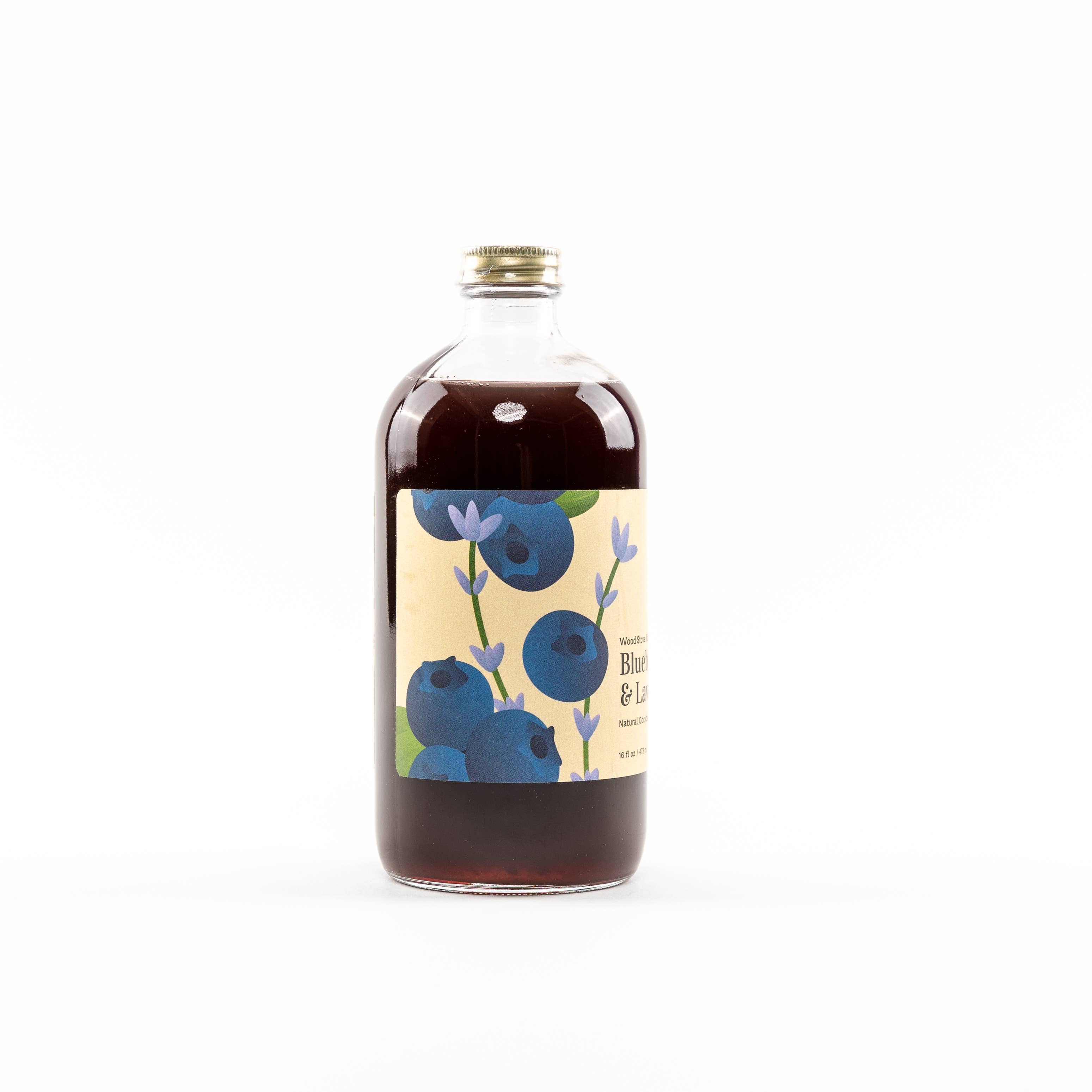 Wood Stove Kitchen Wood Stove Kitchen - Blueberry and Lavender Cocktail Mixer and Mocktail Mixer, 16 fl oz