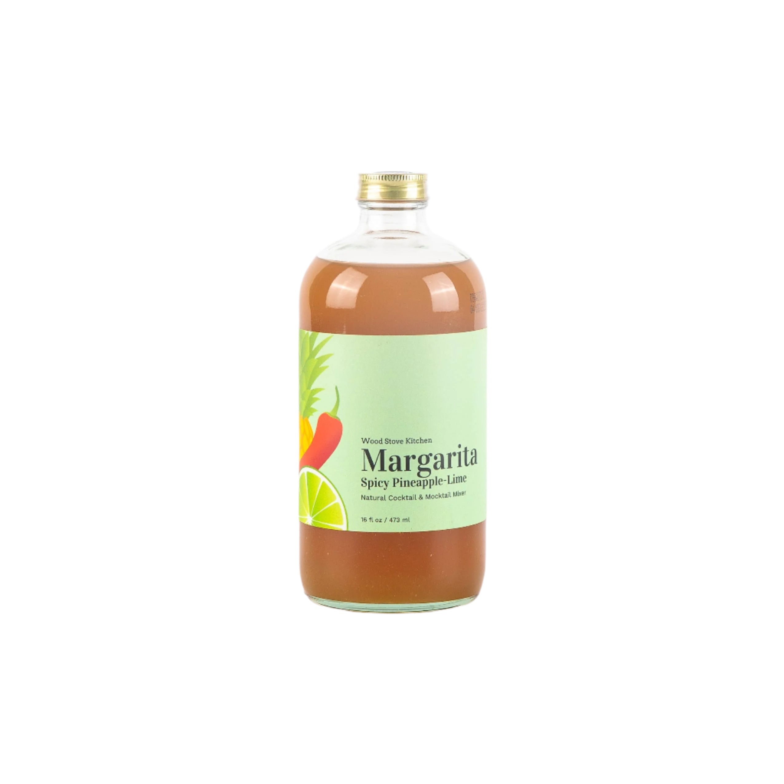 Wood Stove Kitchen Wood Stove Kitchen - Margarita (Spicy Pineapple & Lime) for Cocktails and Mocktails, 16 fl oz