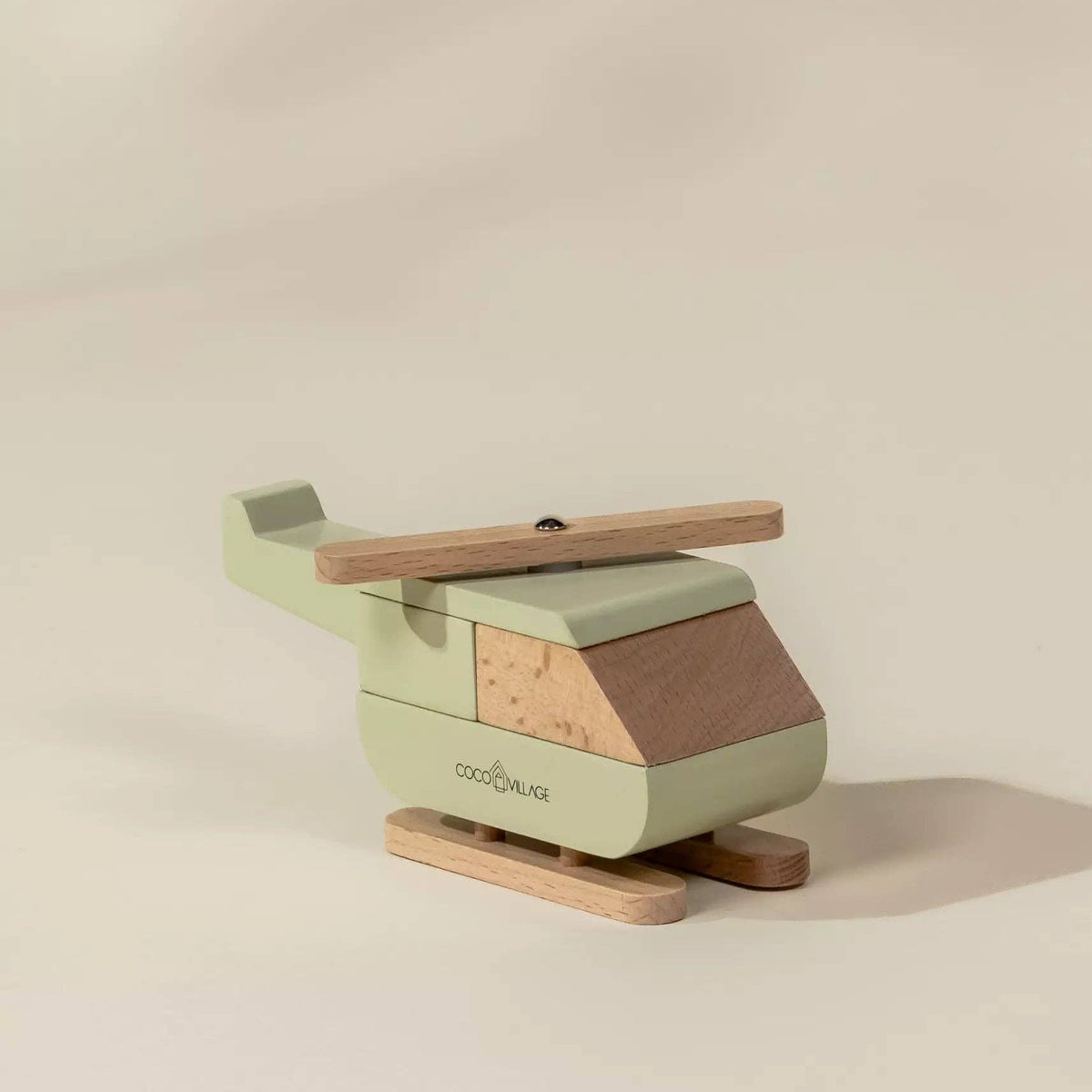 Coco Village Toy Wooden Vehicle - Helicopter