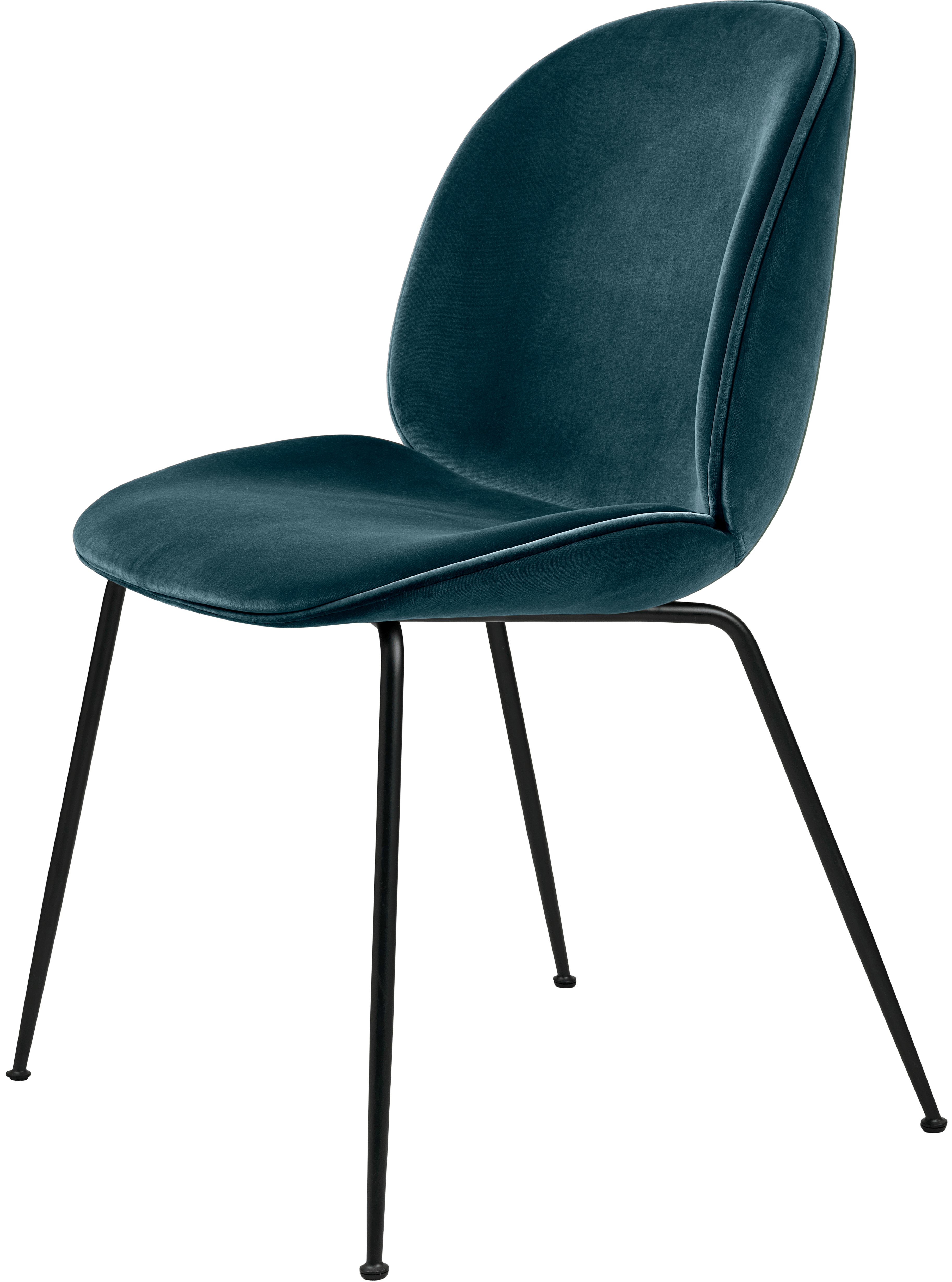 Gubi Furniture Beetle Dining Chair - Fully Upholstered, Conic Base