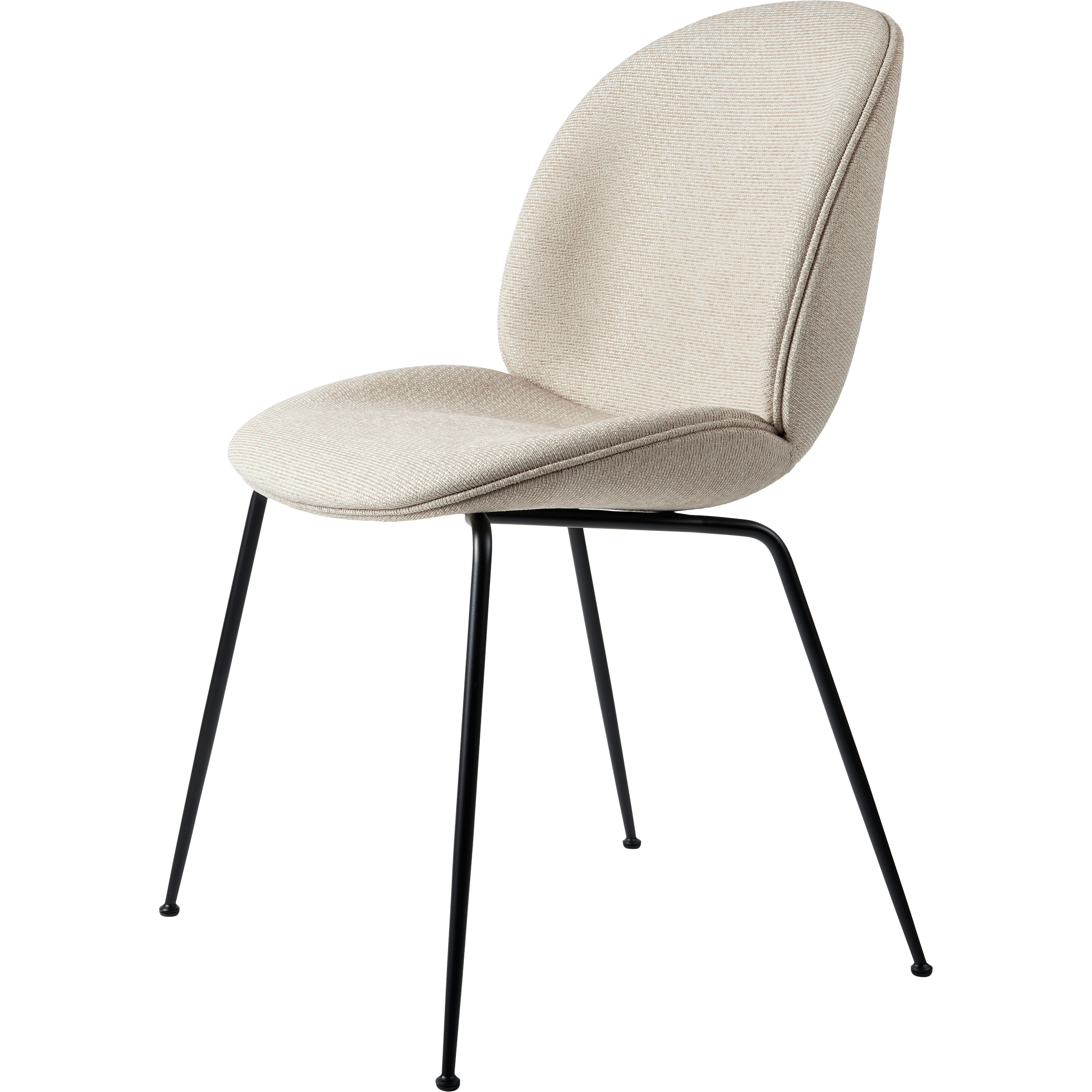 Gubi Furniture Beetle Dining Chair - Fully Upholstered, Conic Base