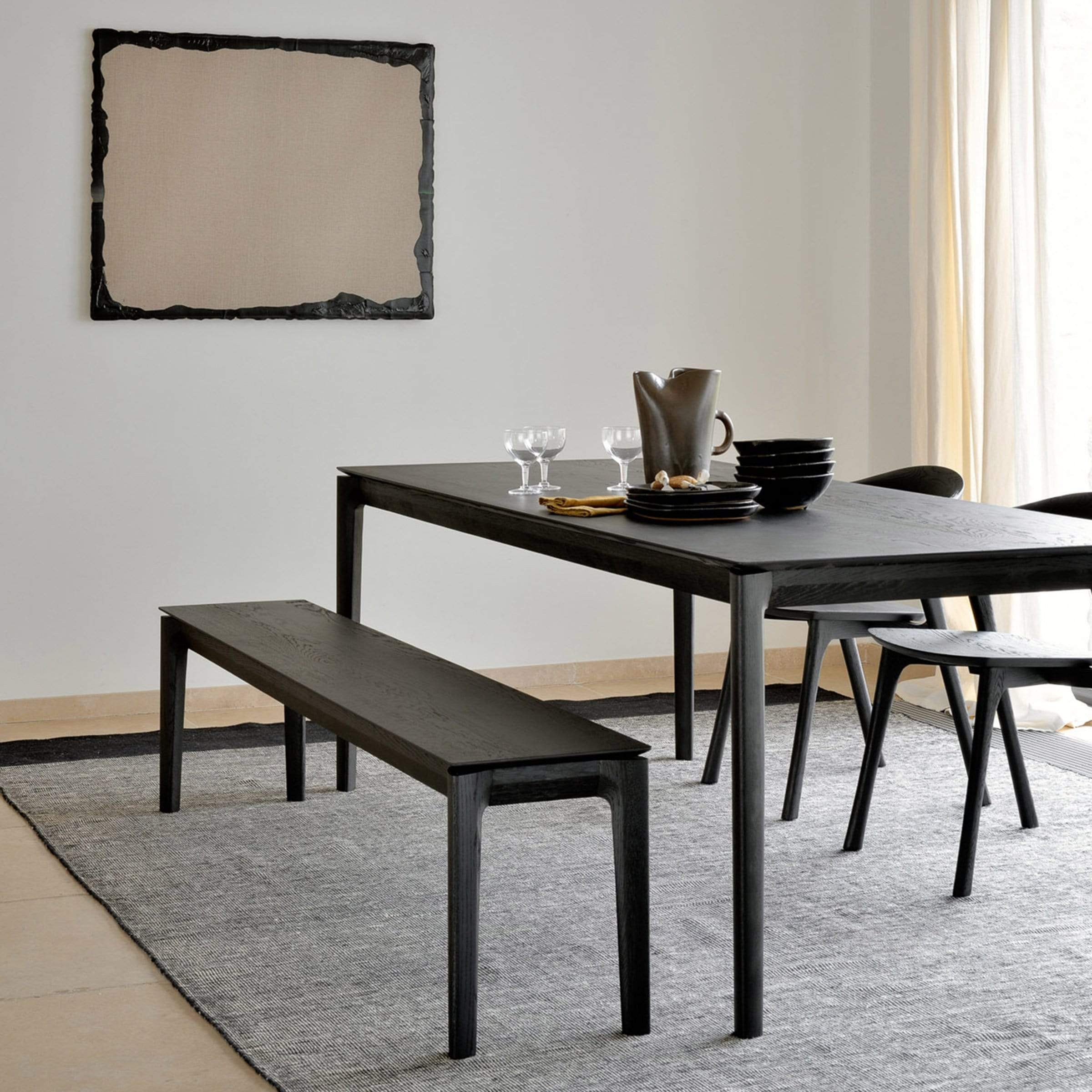 Ethnicraft Furniture Black Oak Bok Bench