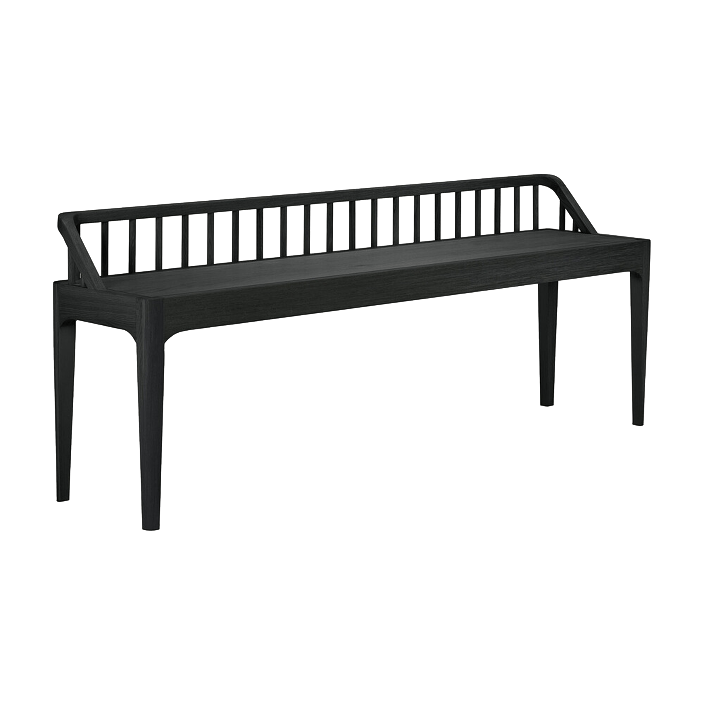 Ethnicraft Furniture Black Oak Spindle Bench