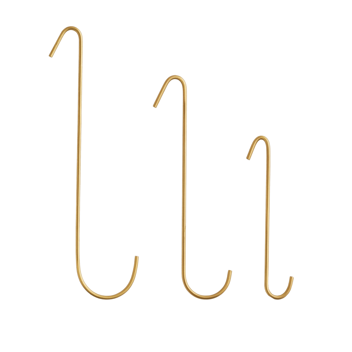 Brass J Hooks, Long Asher + Rye