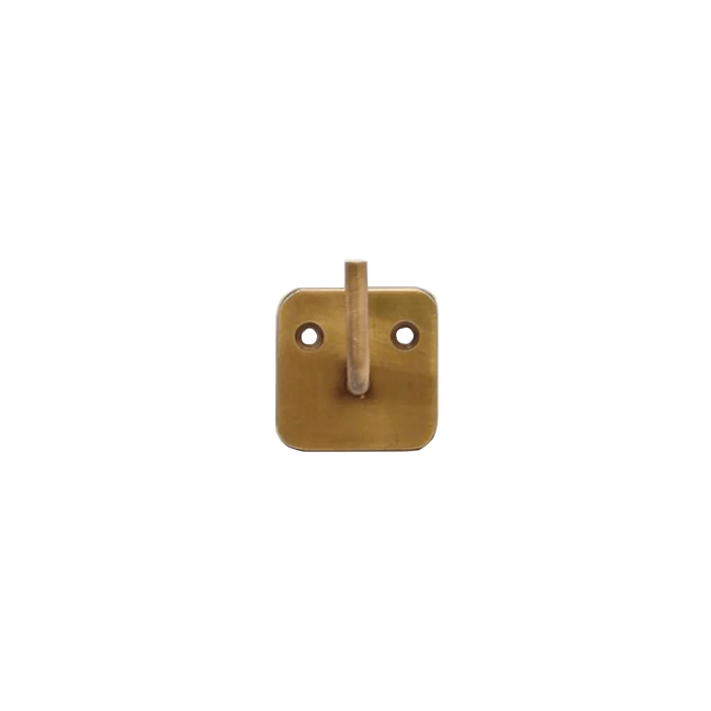 Fog Linen Work Hardware Brass Plate Single Hook