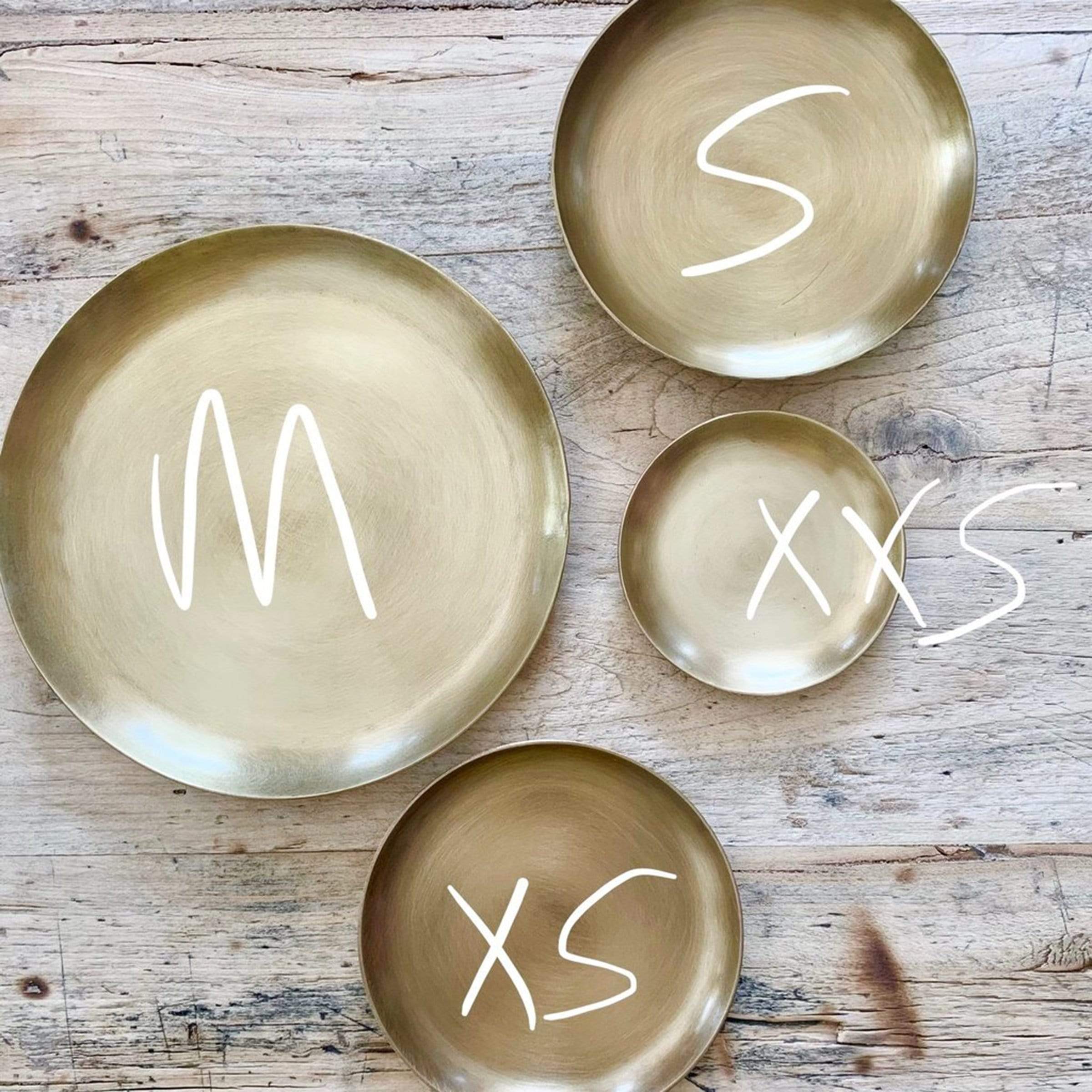 round brass plate