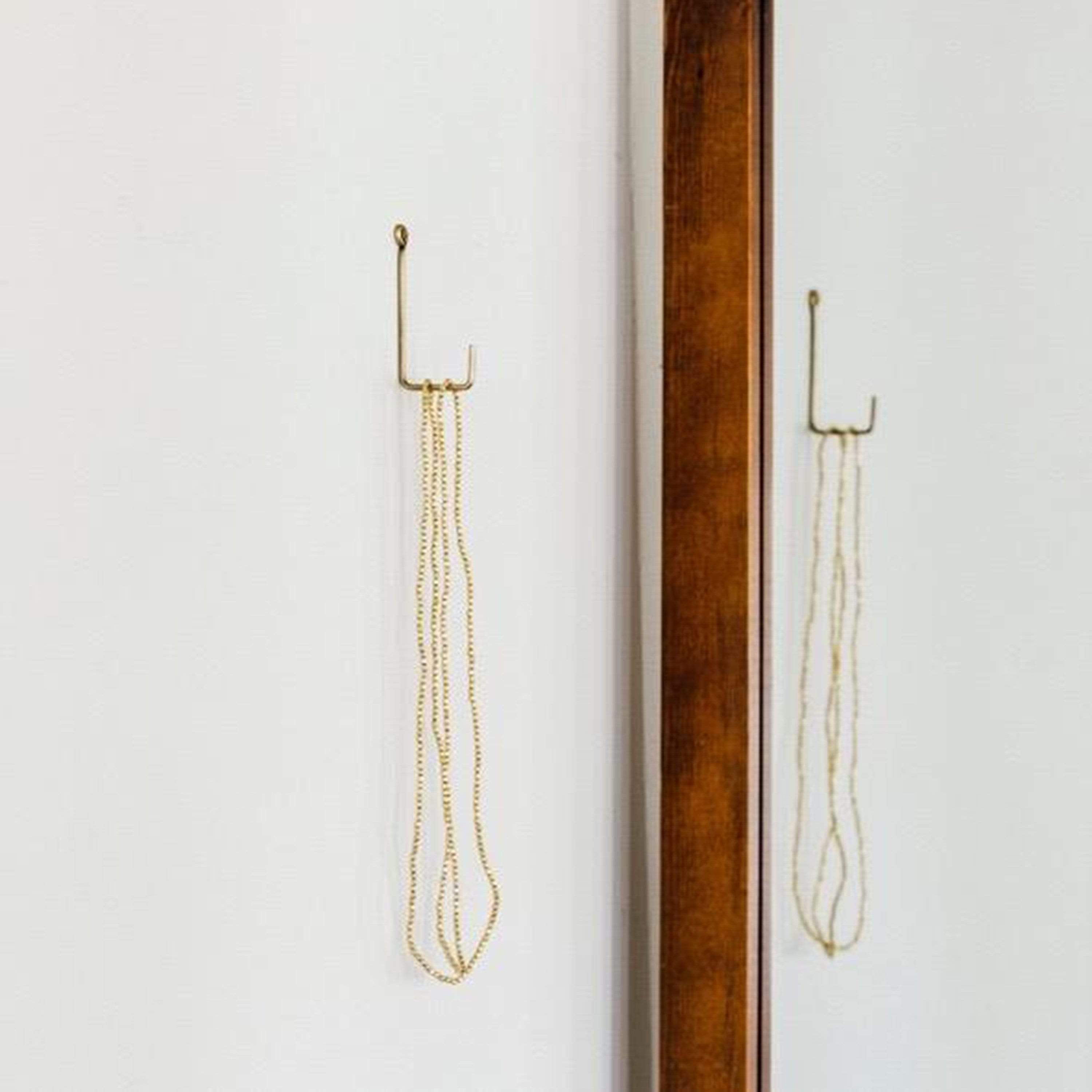 Fog Linen Work Hardware Brass Single Hook