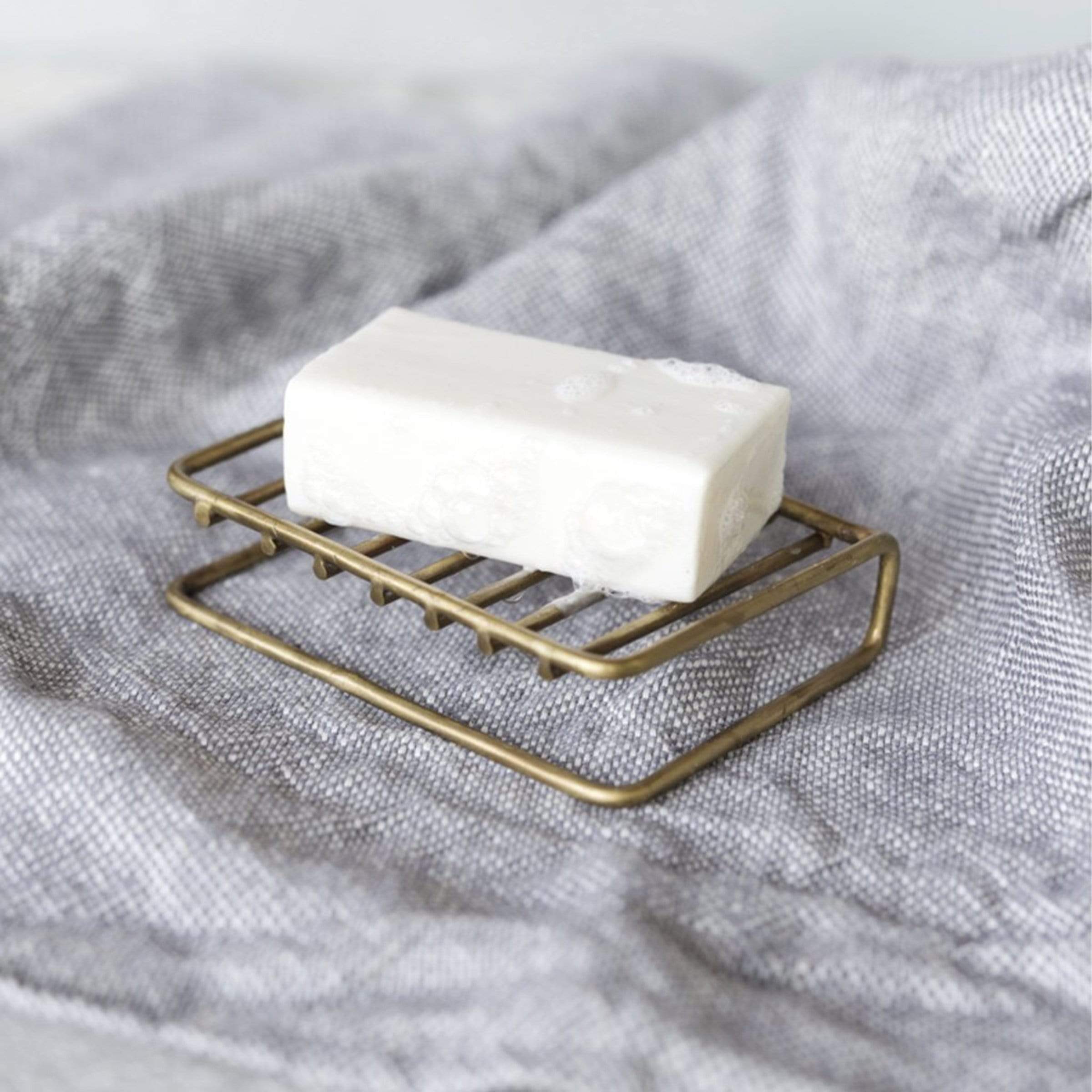 Fog Linen Work Accessory Brass Wire Soap Stand