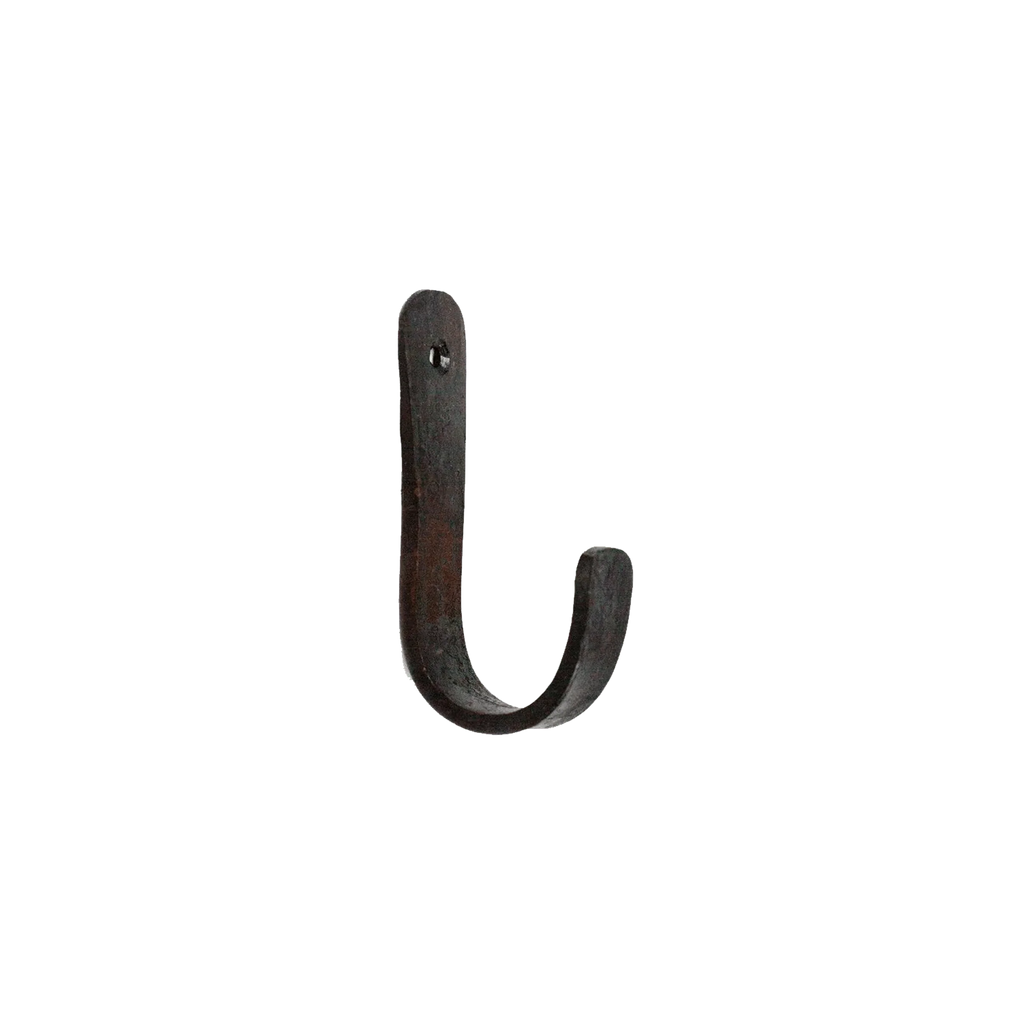 Brut Homeware Hardware Coat Hook Round, Wrought Iron