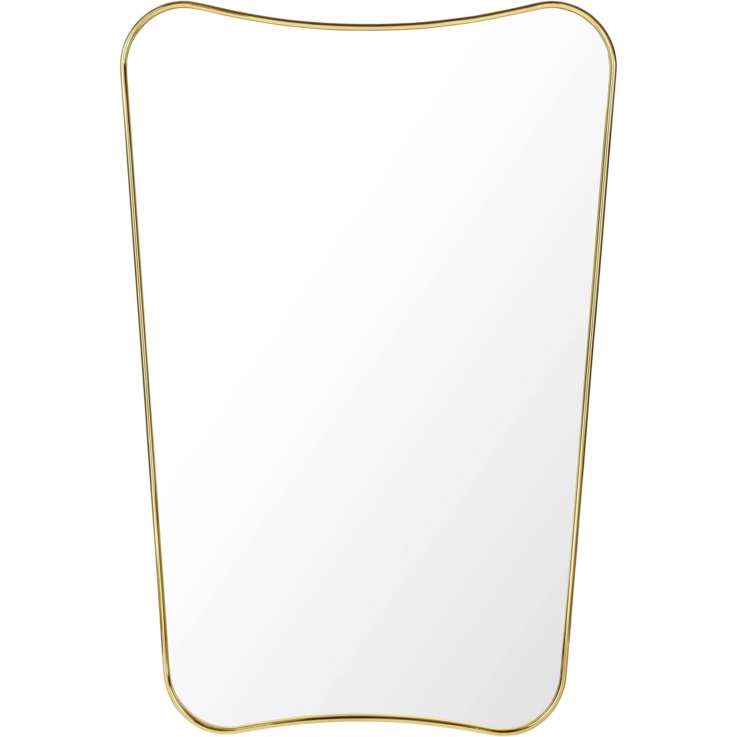 Gubi Wall Decor Polished Brass F.A. 33 Wall Mirror, Half Length