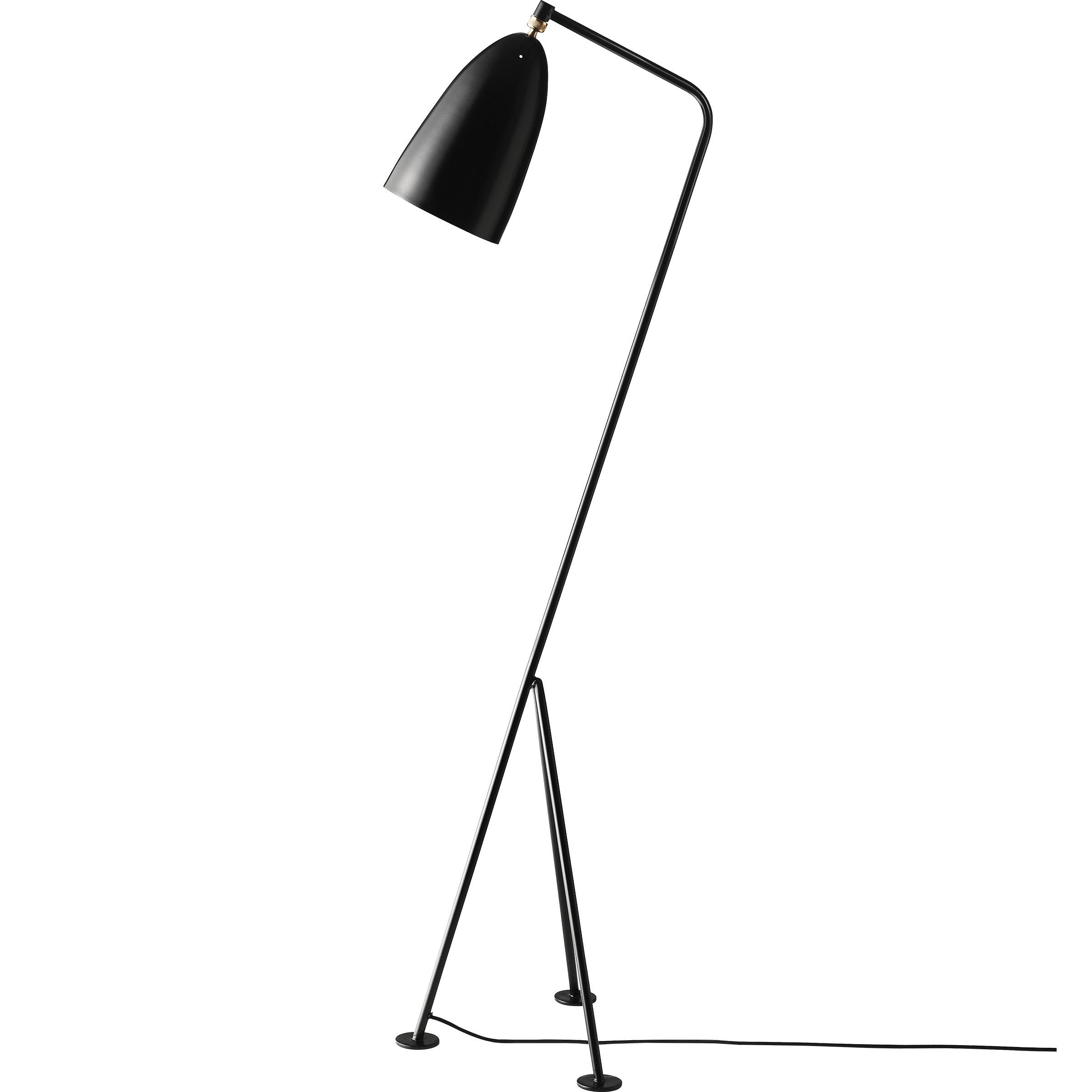 Gubi Lighting Black Gräshoppa Floor Lamp