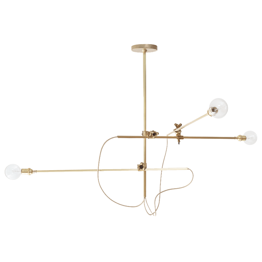 Workstead Lighting Industrial Chandelier - Brass