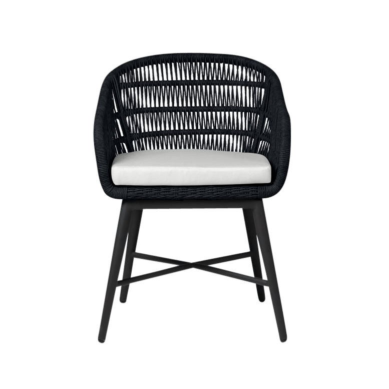 Made Goods Furniture Dark Navy Rope/Charcoal Frame Jolie Dining Chair