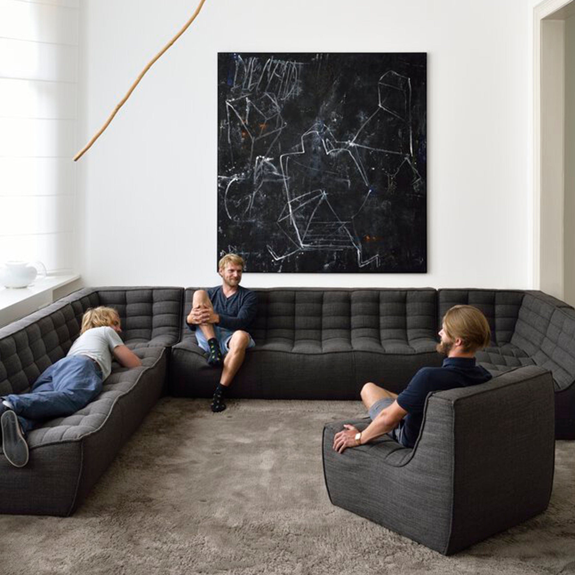 Ethnicraft Furniture N701 Sofa, 3 Seater
