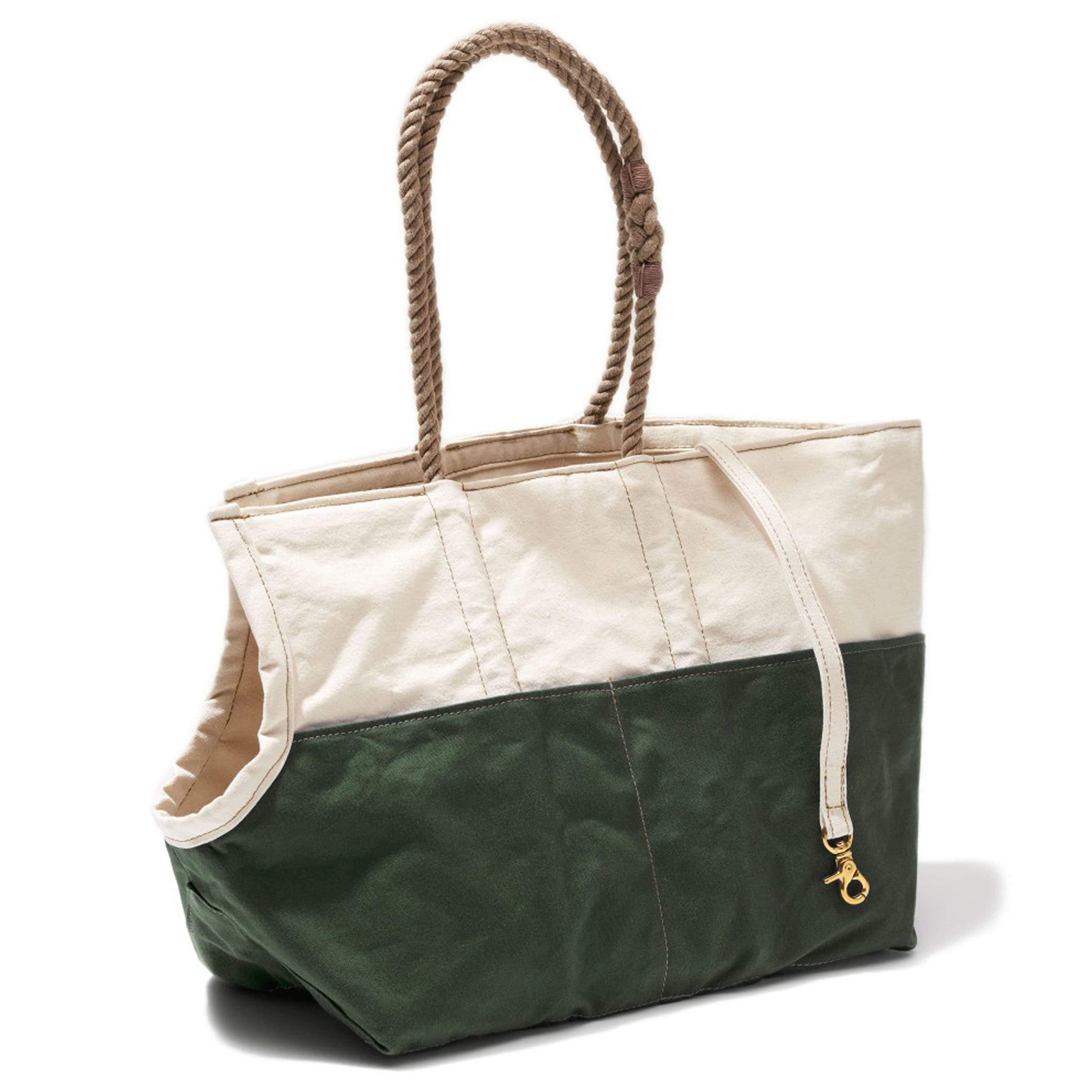 Found My Animal Pet Natural & Olive Waxed Cotton Carrier