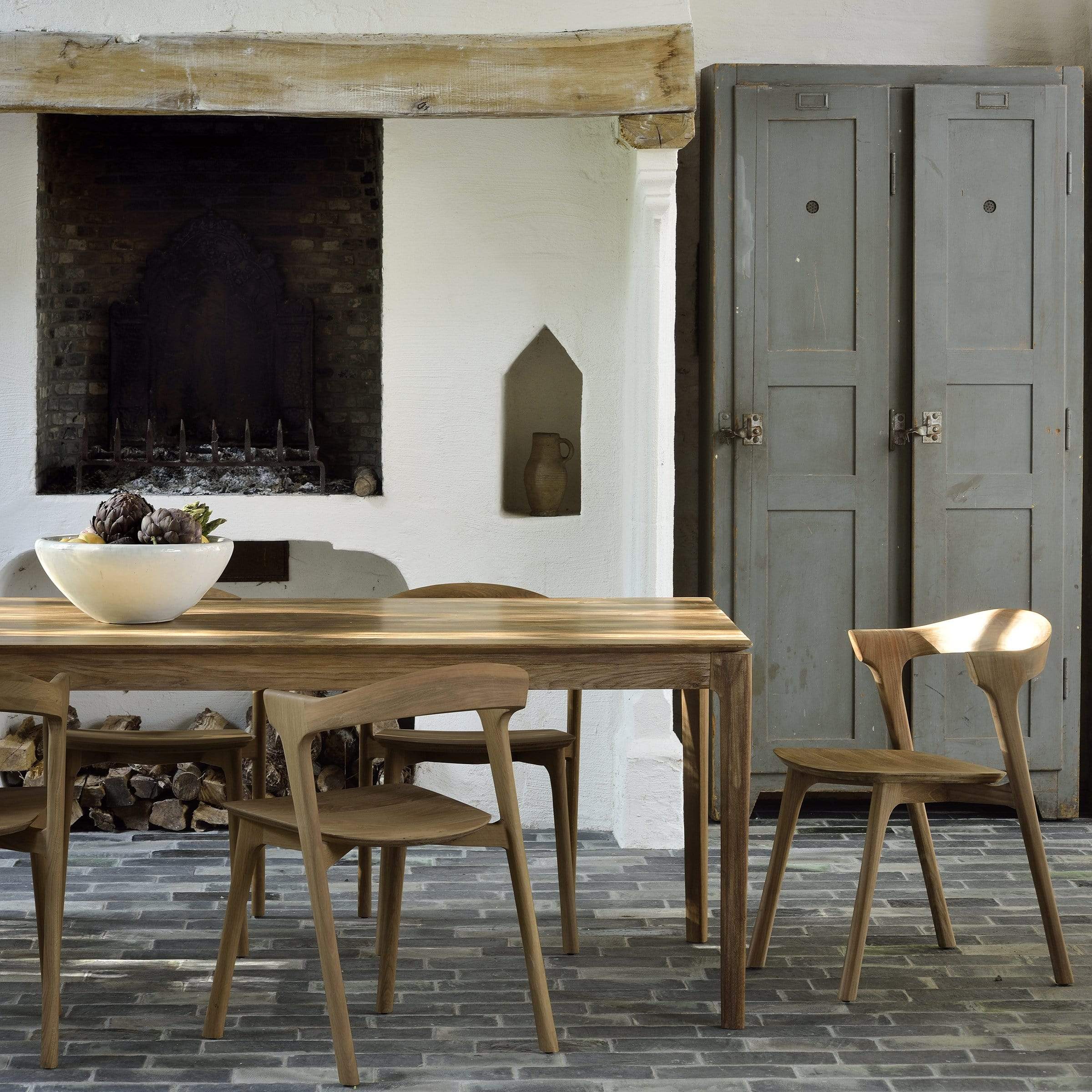 oak bok extendable dining table