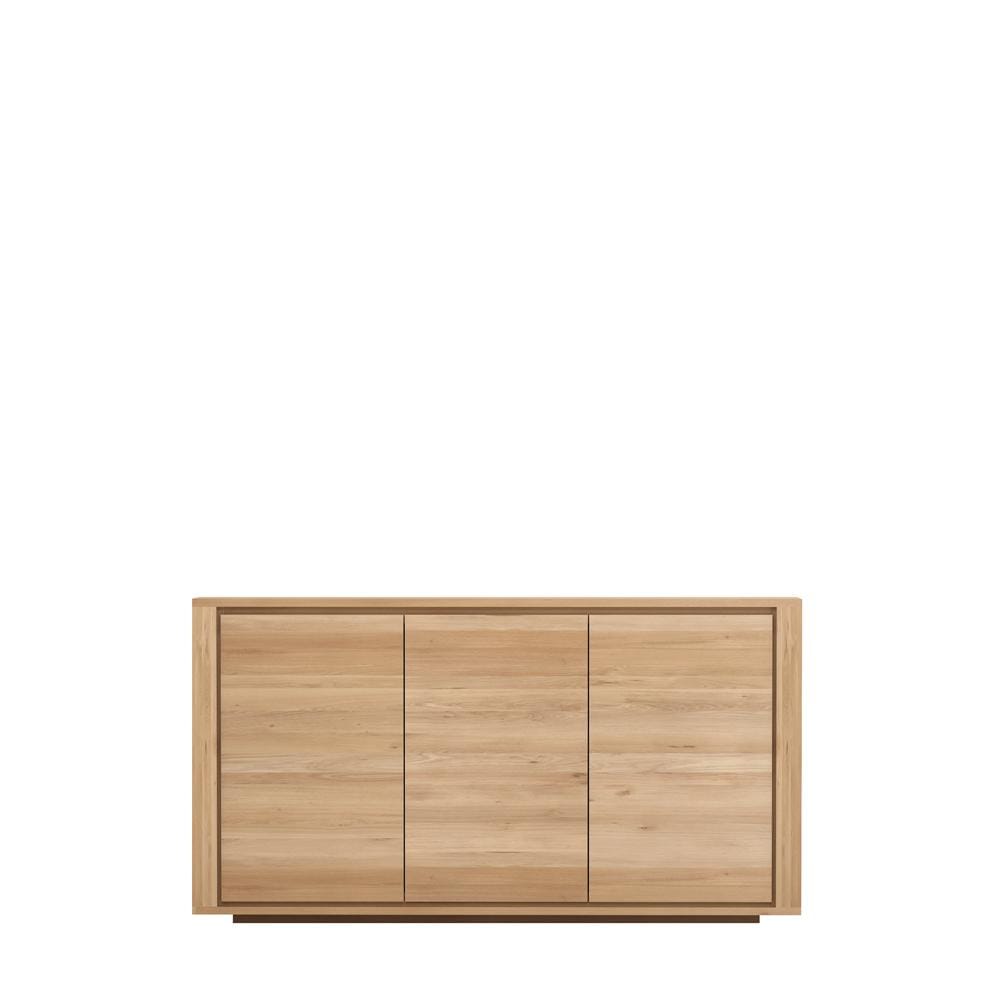 3 Door Oak Shadow Sideboard