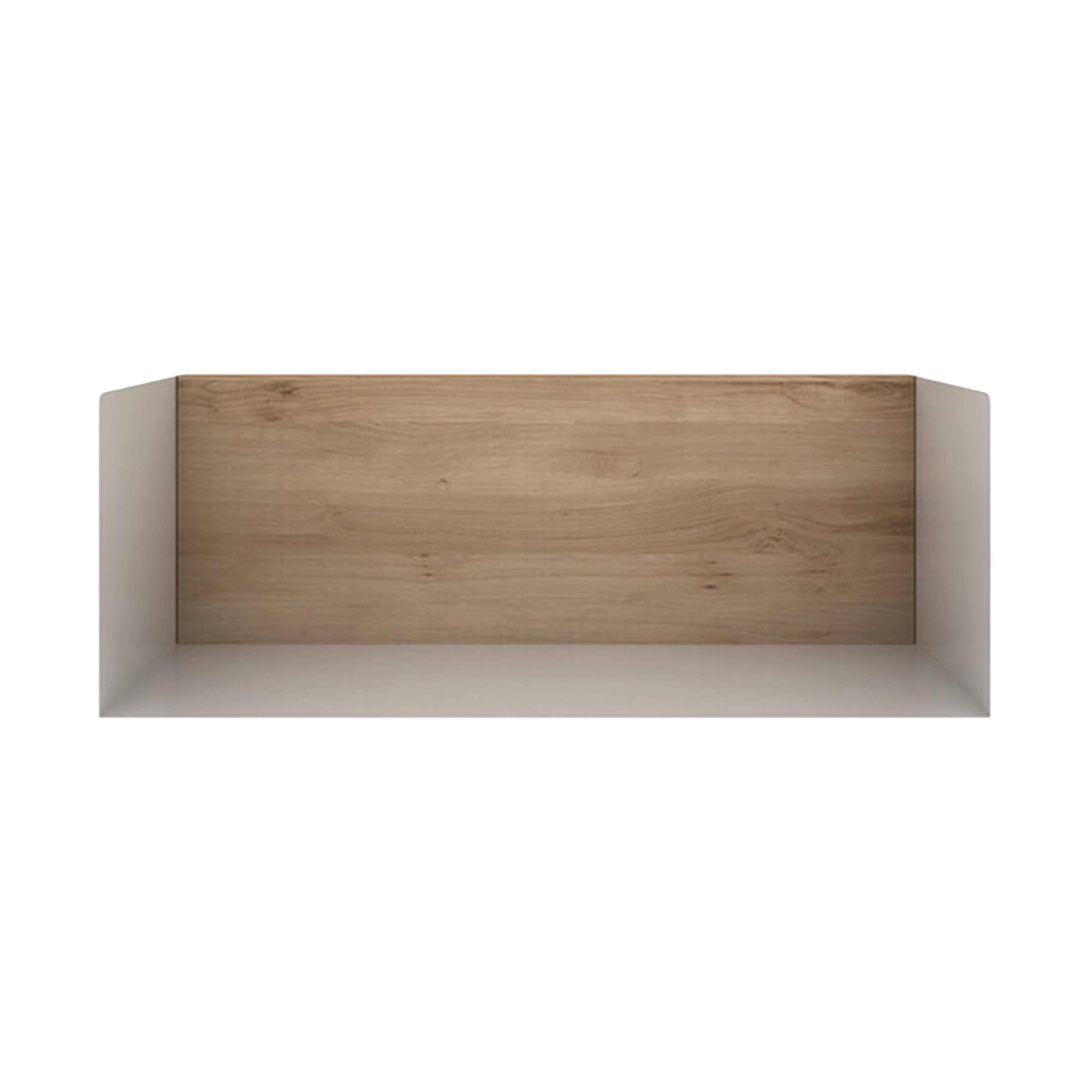 Ethnicraft Wall Decor White Oak U Shelf, Medium