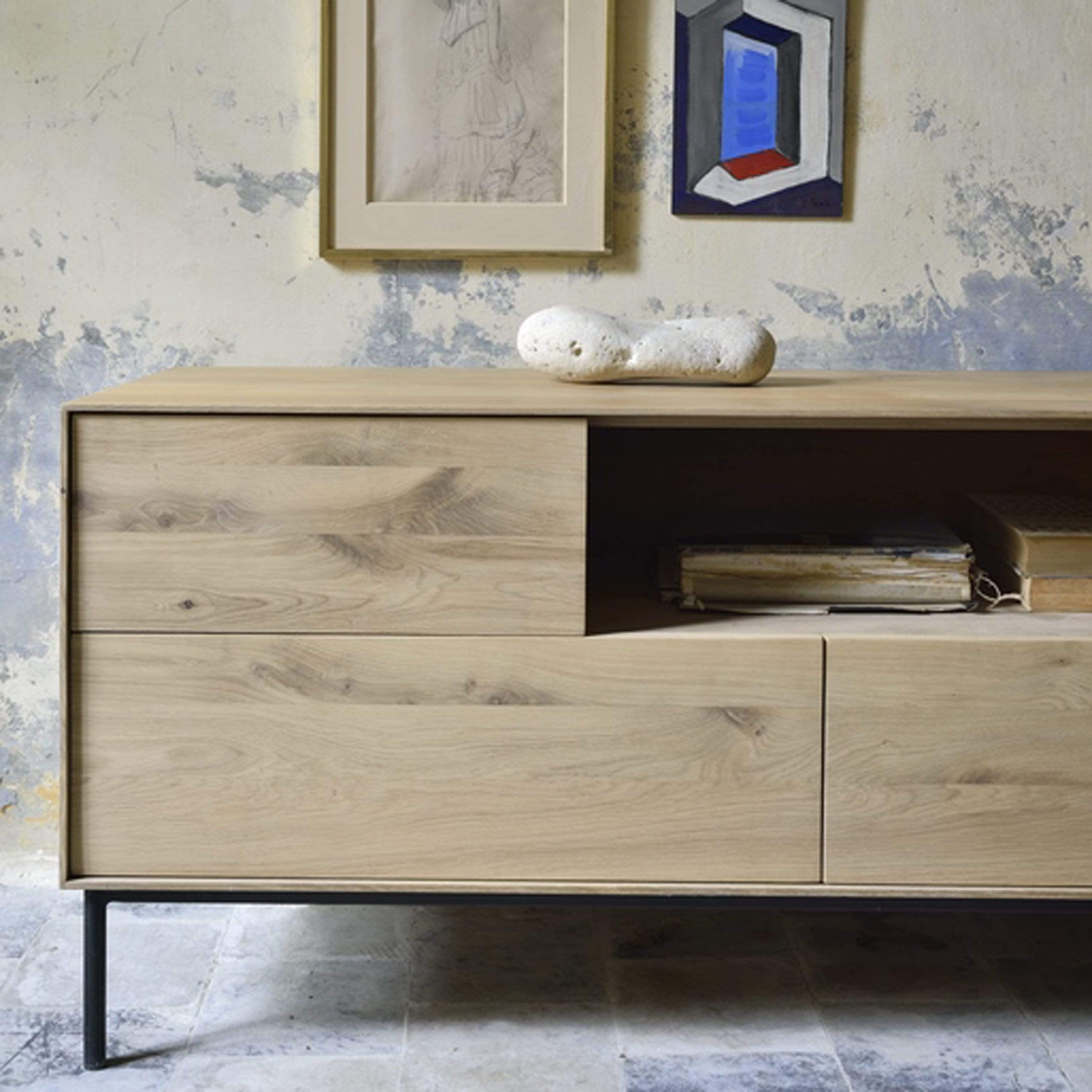 Ethnicraft Furniture Oak Whitebird TV Cabinet