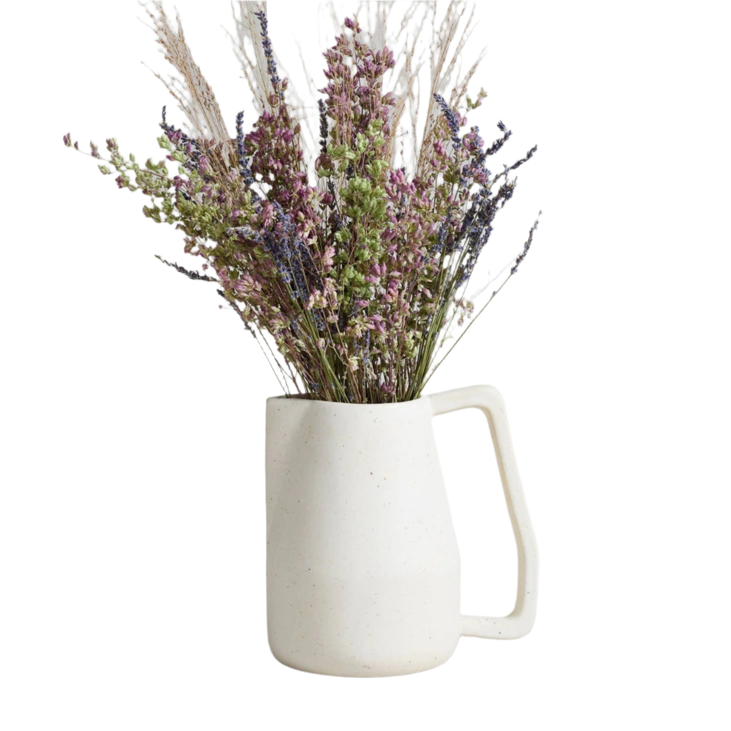 Bloomist Pottery Large Off-White Novah Pitcher