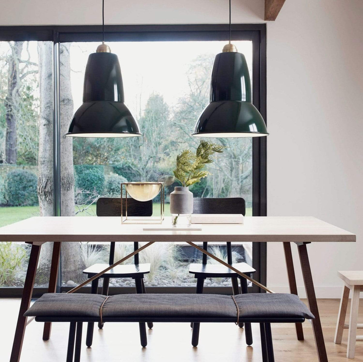 brass pendant light