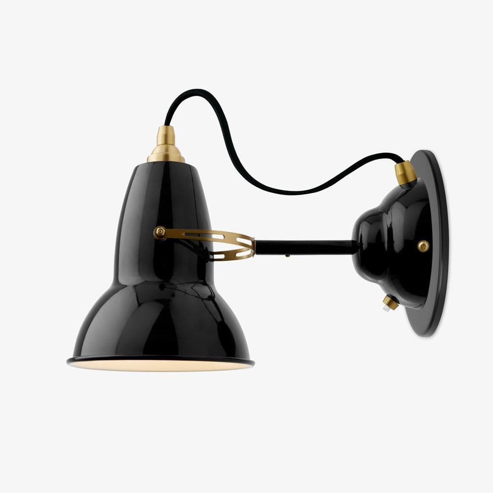 Anglepoise Lighting Jet Black Original 1227™ Brass Wall Light