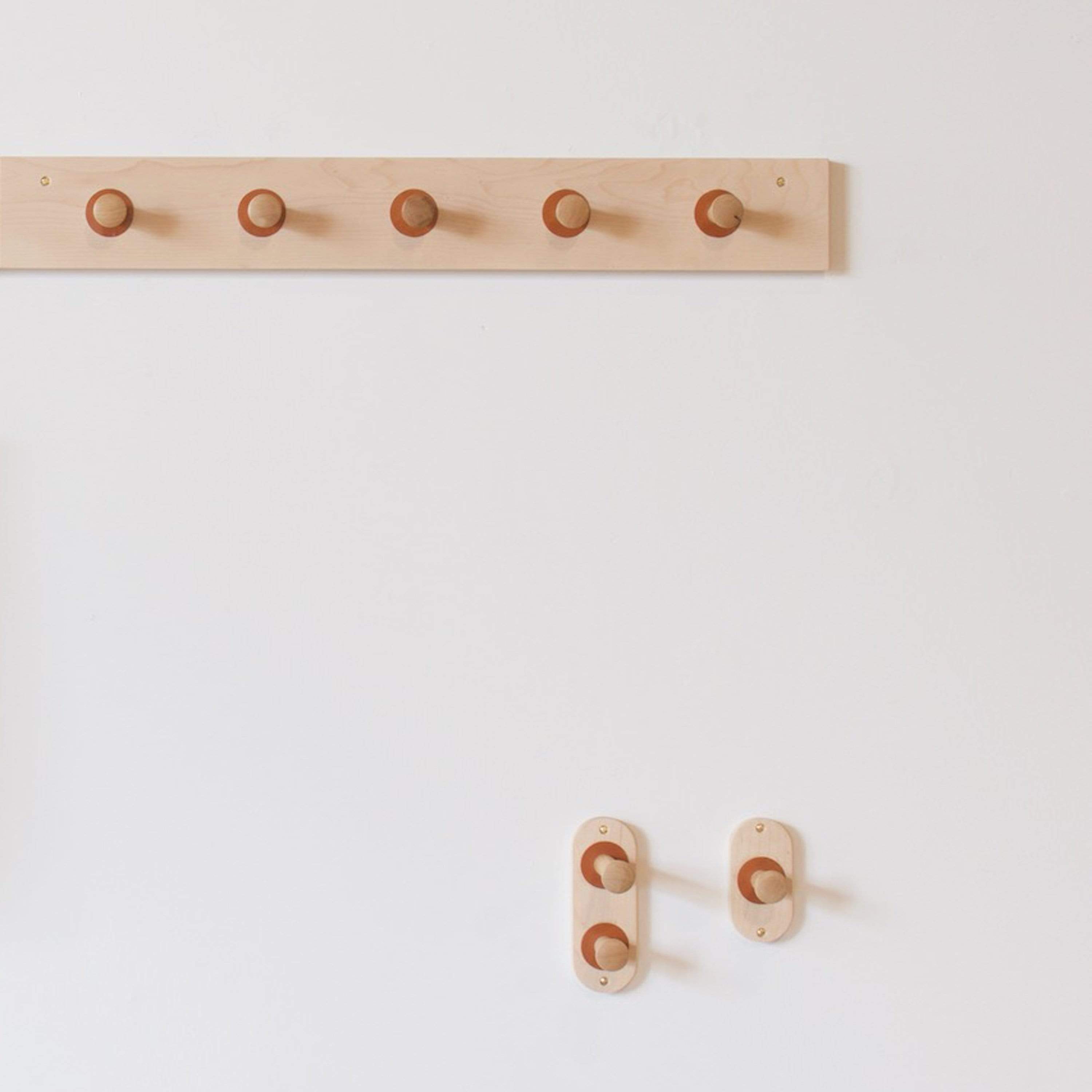 walnut coat rack
