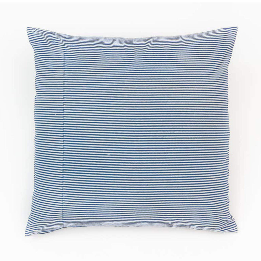 Alamwar Pillow Pinstripe Blue Pillow