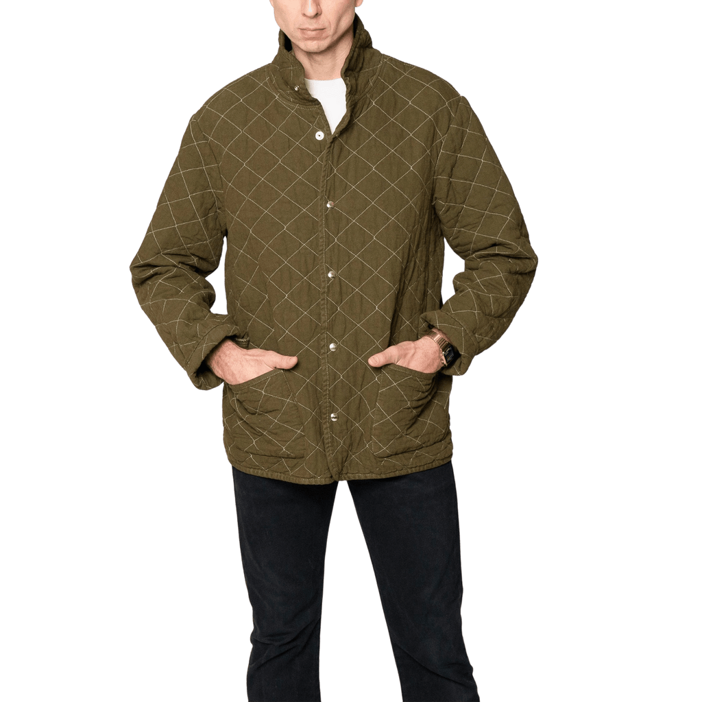Utility Canvas Coats & Jackets Olive / X-Small Quilted Snap Jacket