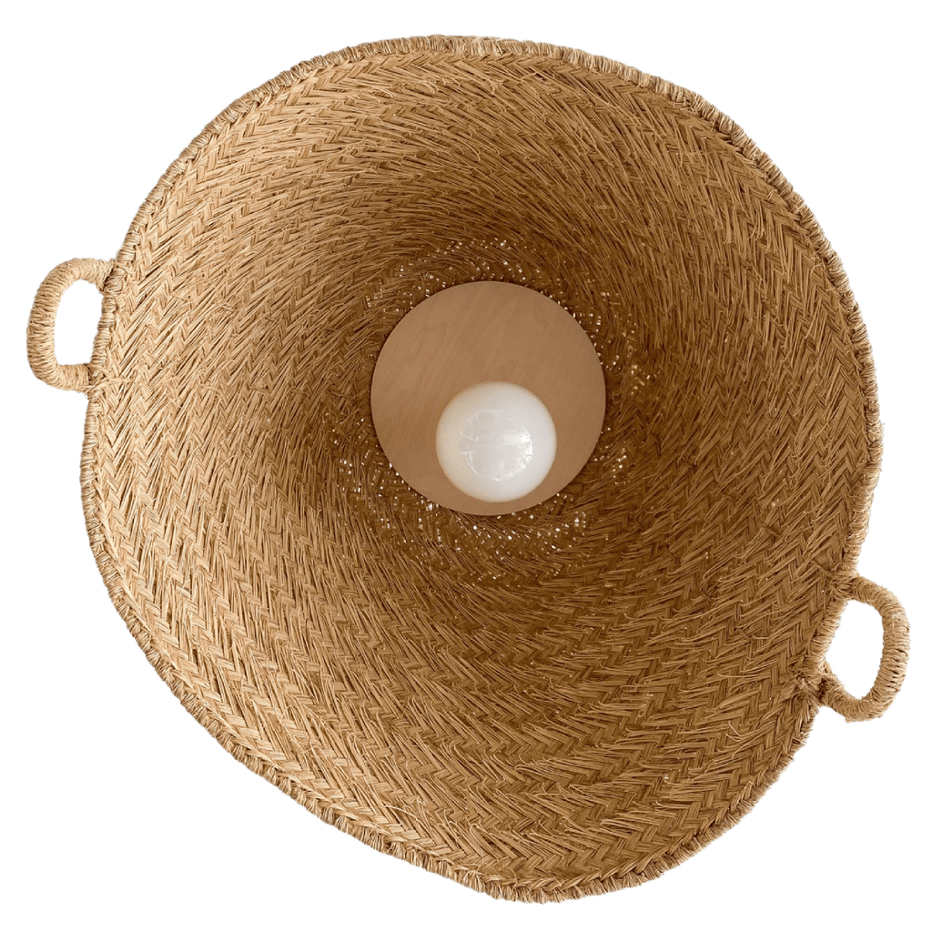 Medina Lighting Seagrass Basket Pendant Light