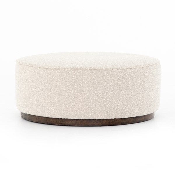 Four Hands Furniture Boucle Natural Sinclair Large Round Ottoman