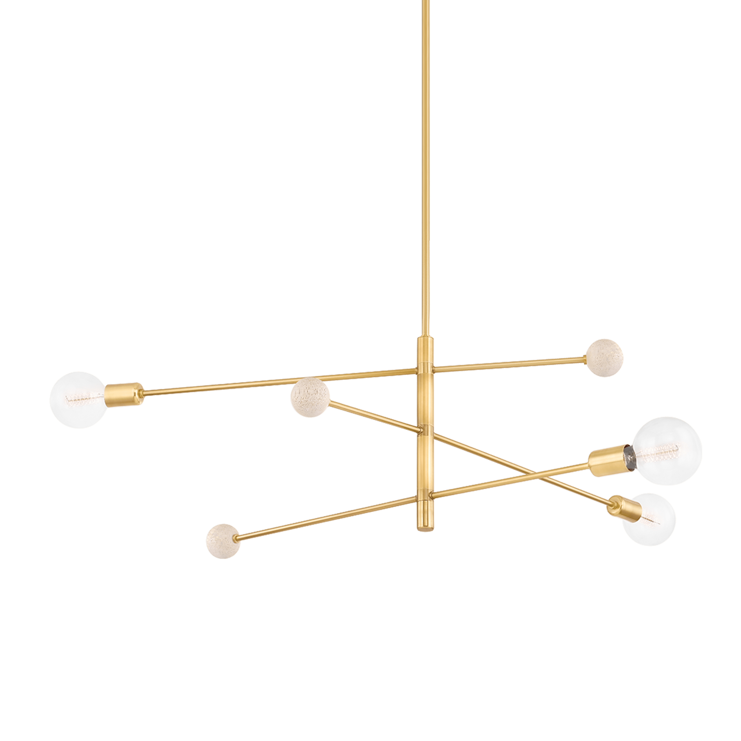 Hudson Valley Lighting Aged Brass Slater Chandelier