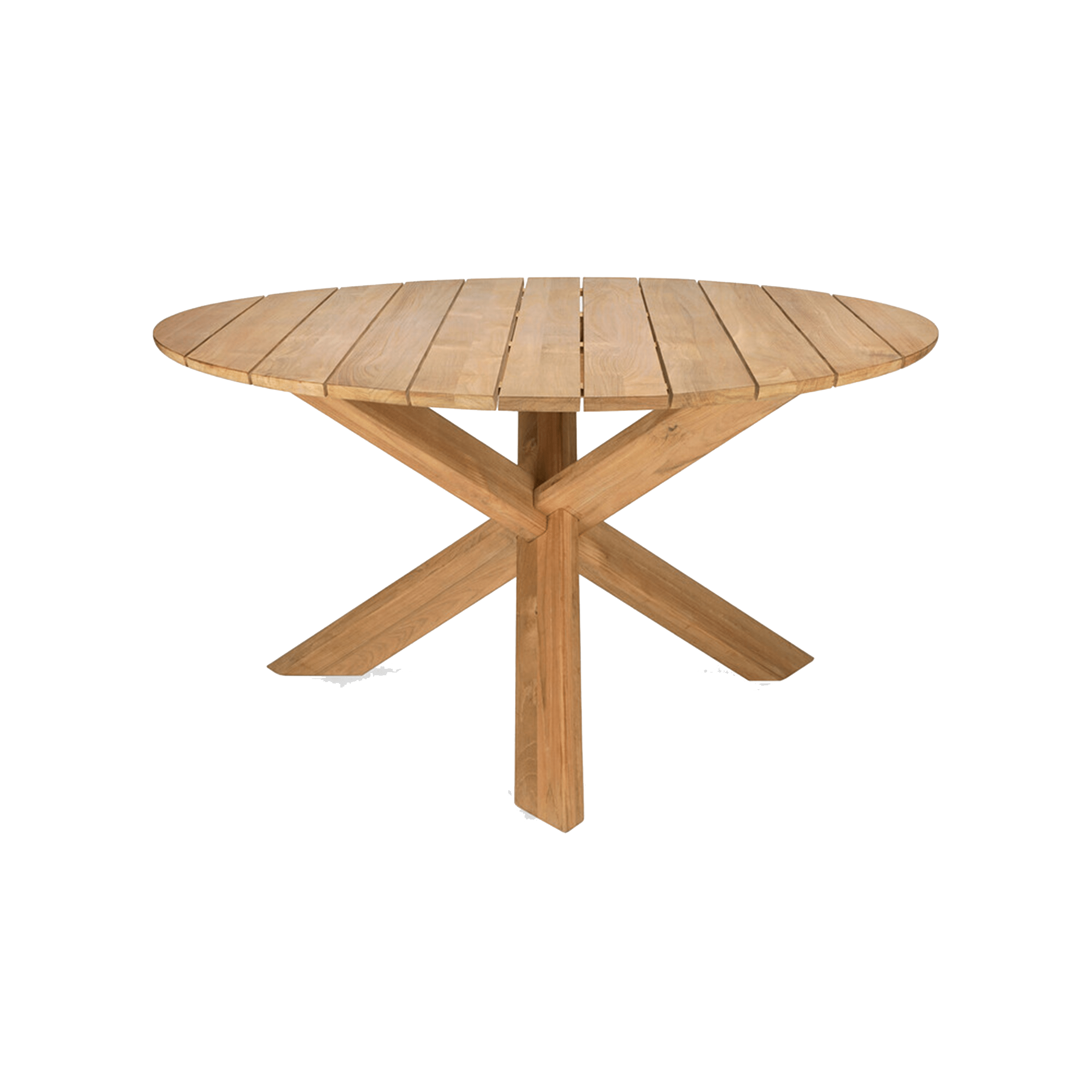 Ethnicraft Furniture 54"Dia Teak Circle Outdoor Dining Table
