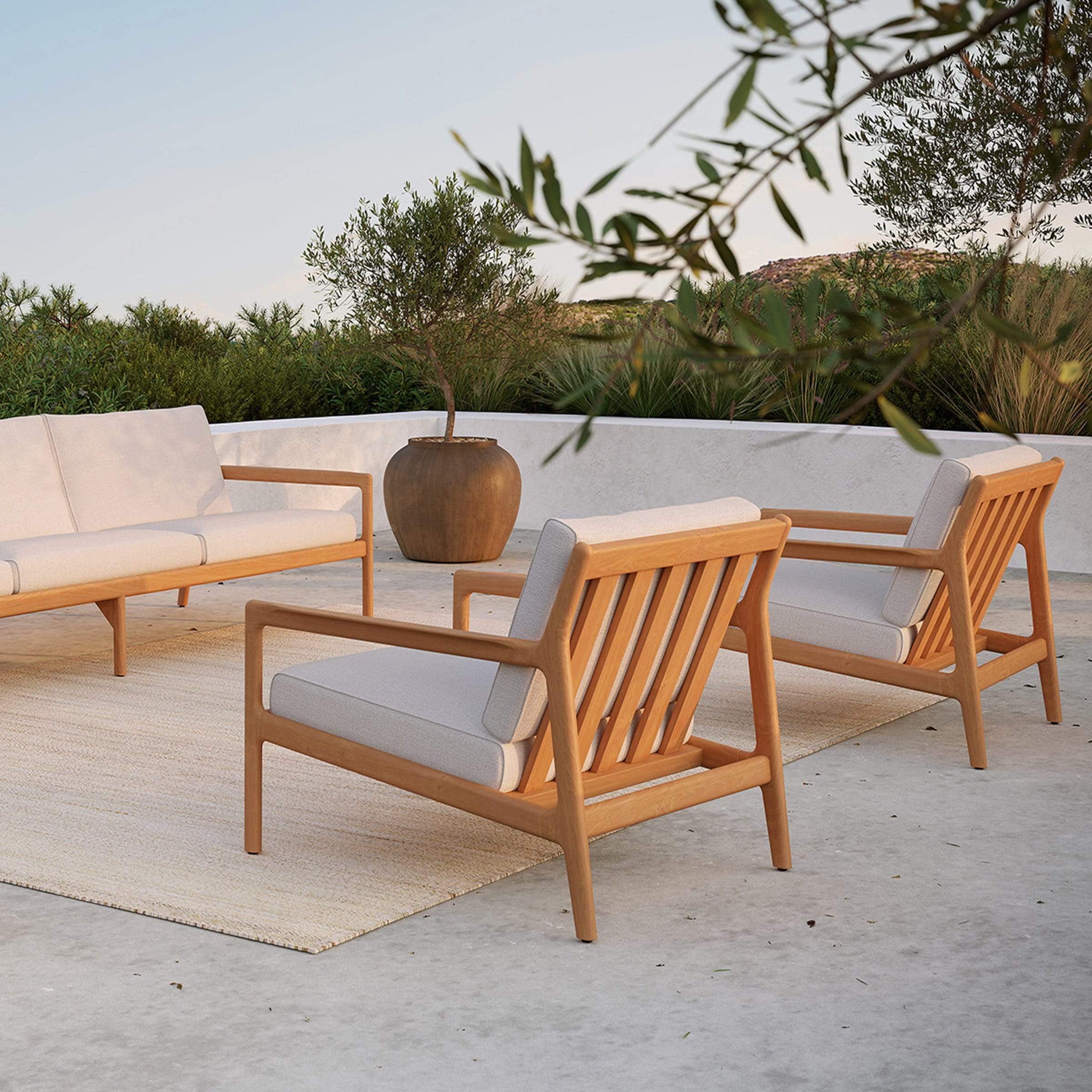 Ethnicraft Furniture Teak Jack Outdoor Lounge Chair