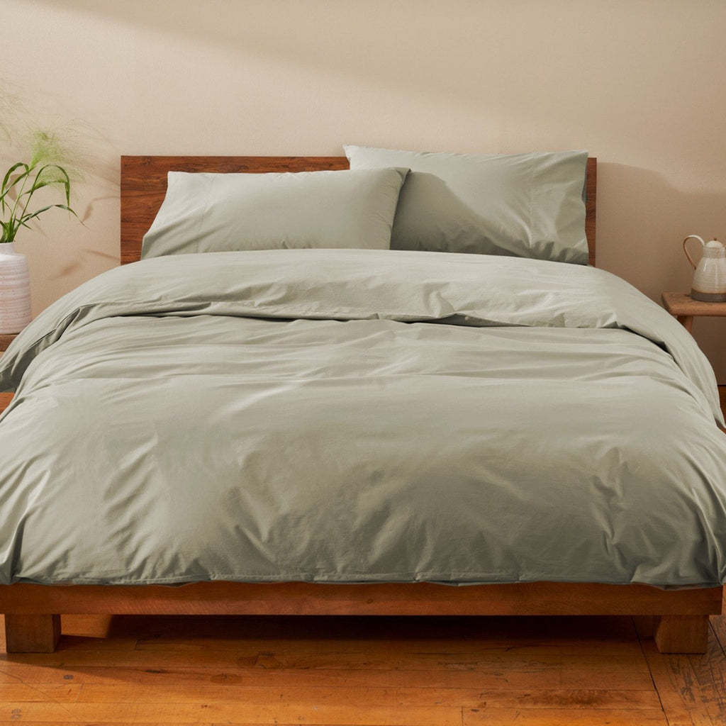 Coyuchi Bedding Queen/Standard / Laurel 300 Thread Count Organic Percale Pillowcases