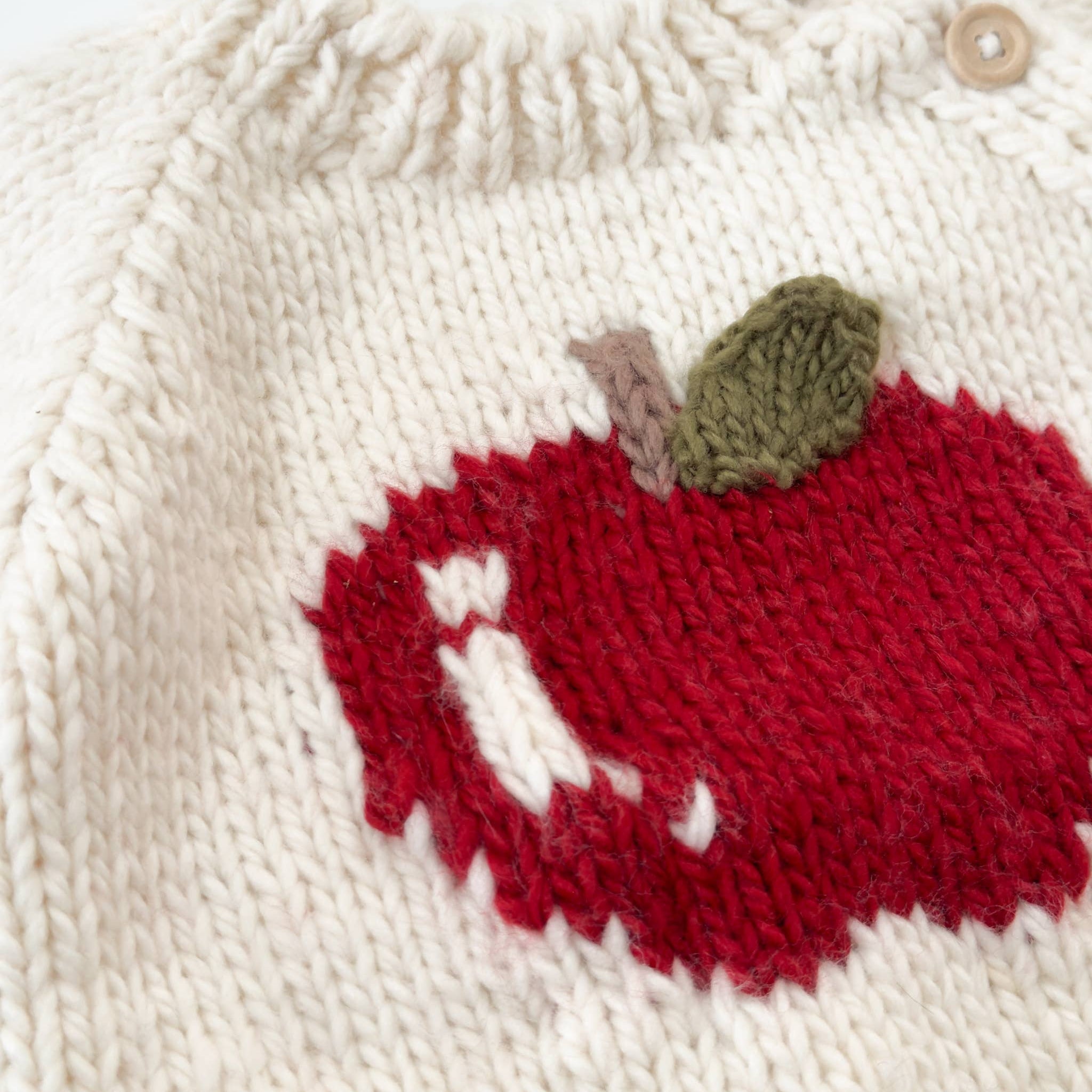 The Blueberry Hill 3D Apple Pullover Sweater Baby Kid Back to School Fall