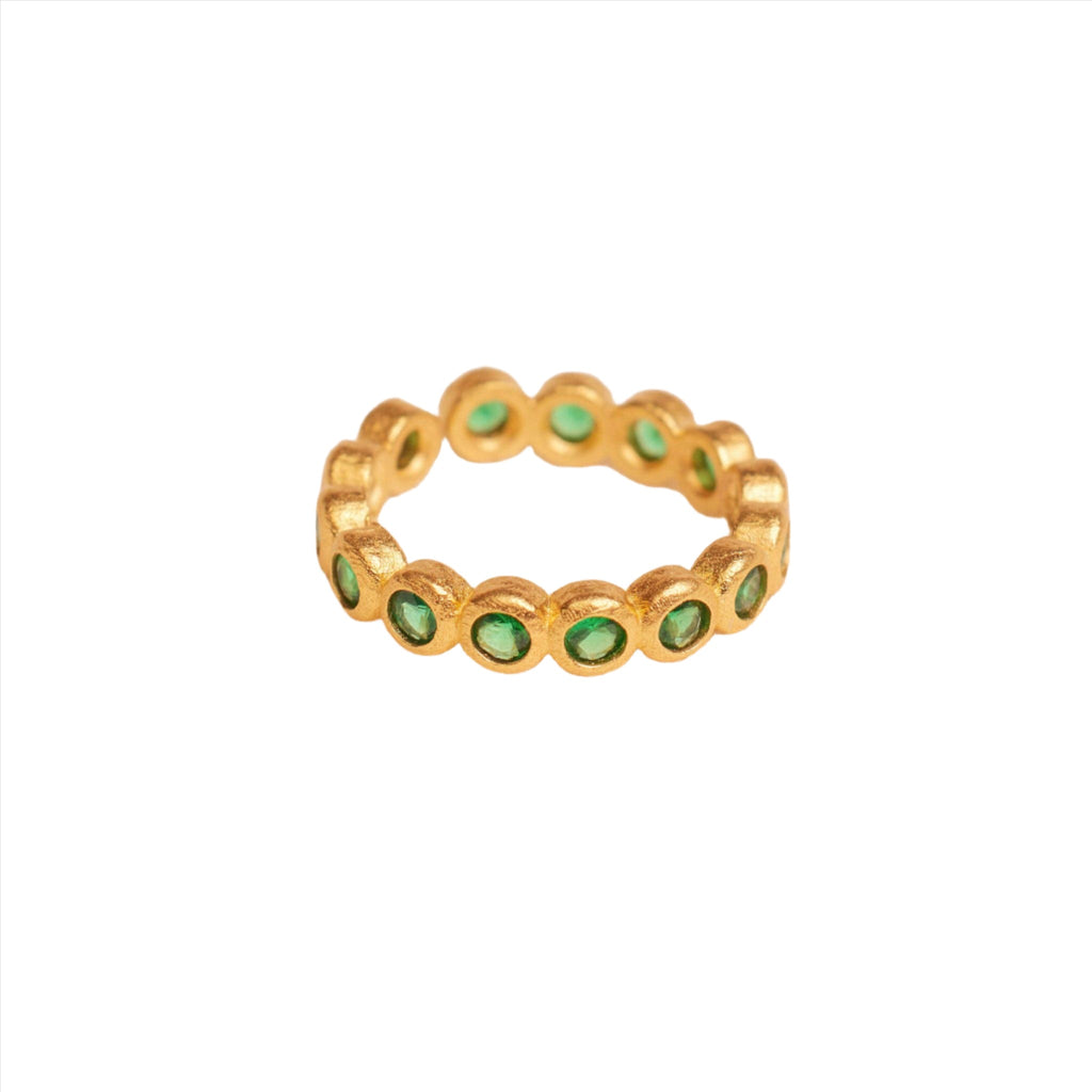Agapé Studio Jewelry Agapé Studio Jewelry - Amélia Green Ring | Jewelry Gold Gift Waterproof