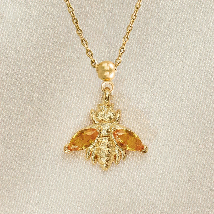 Agapé Studio Jewelry Charm + Chain Necklace Agapé Studio Jewelry - Miva Honey Charm | Jewelry Gold Gift Waterproof