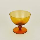 Hawkins New York SHOP Amber Optic Glass Coupe, Set of 4