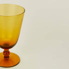 Hawkins New York SHOP Amber Optic Glass Goblets, Set of 4