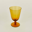 Hawkins New York SHOP Amber Optic Glass Goblets, Set of 4