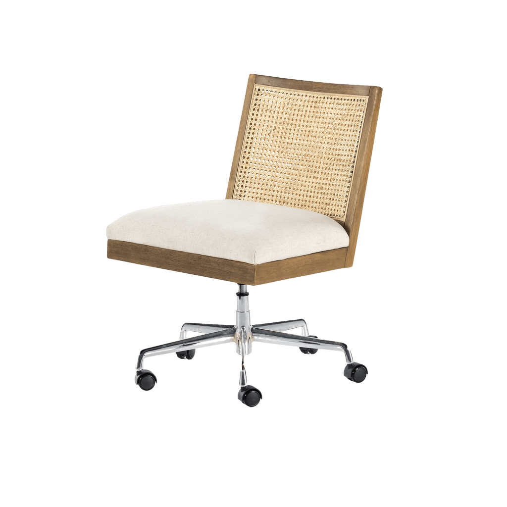Four Hands Furniture Toasted Nettlewood Antonia Cane Armless Desk Chair