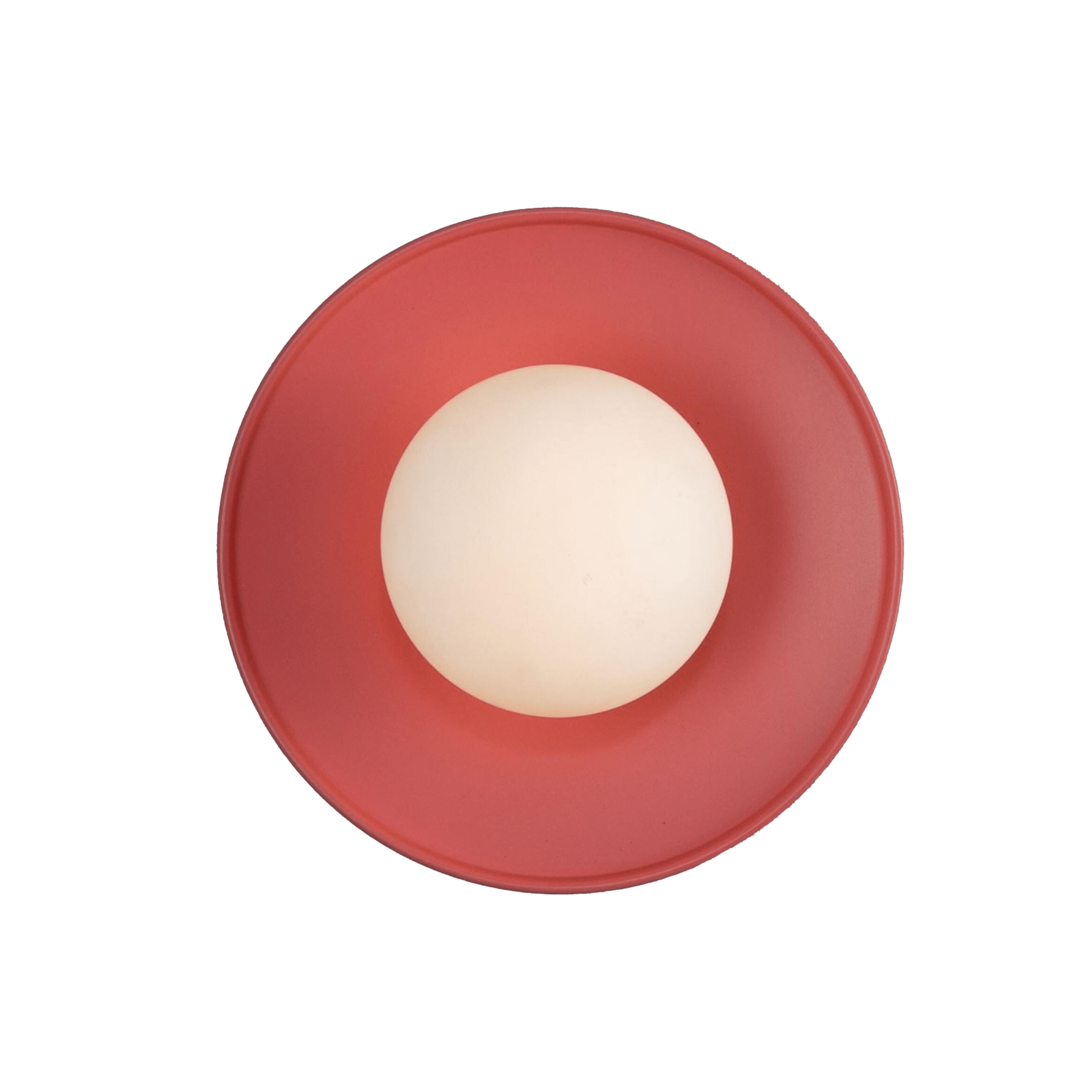 Mullan Lighting Lighting Antique Pink / Frosted Aosta Brass Disc Bathroom Wall Sconce with Glass Globe