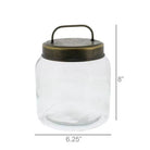 HomArt Decor Small Archer Jar with Metal Lid, Various Sizes