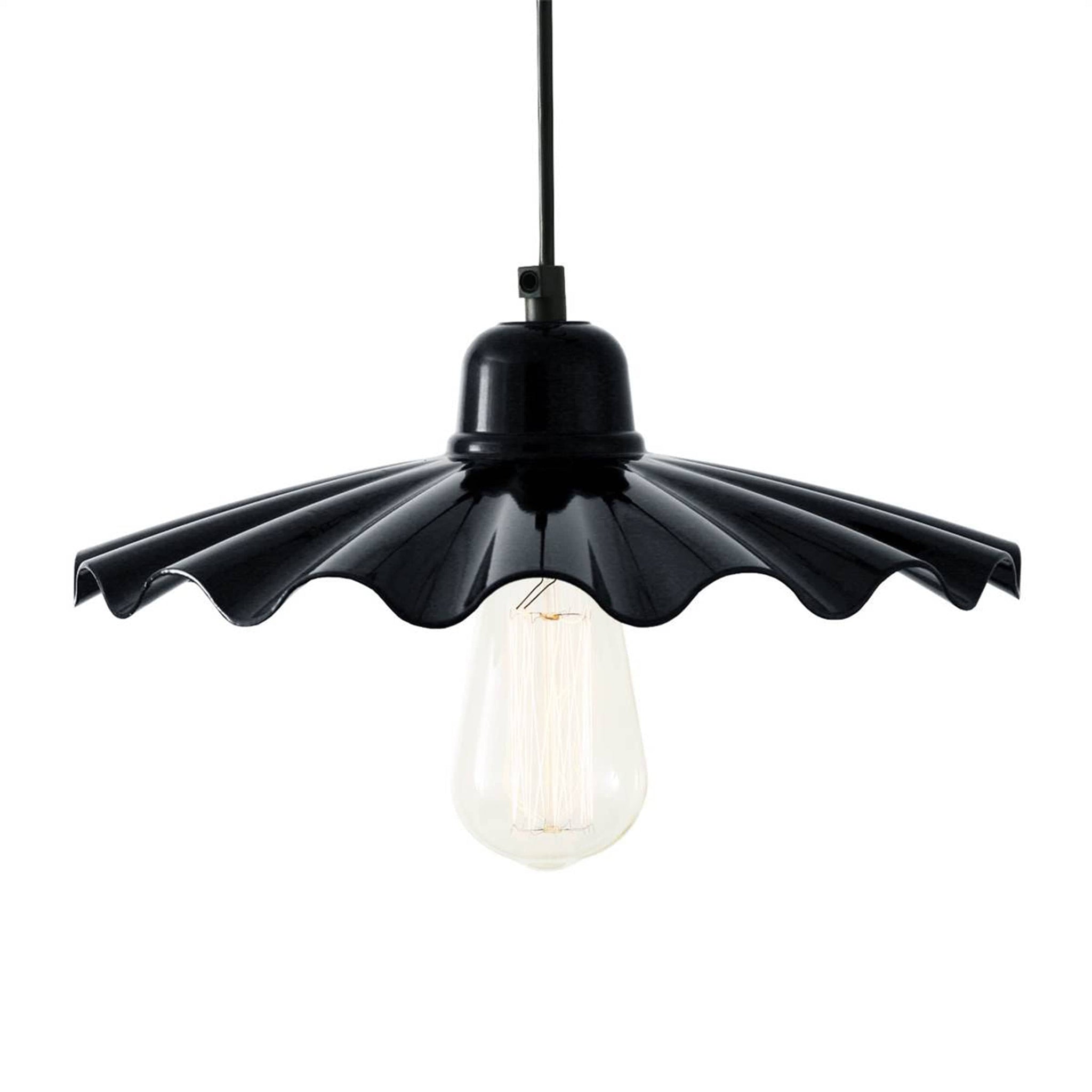 Retro - Modern　Alumi Shade Pendant Light Ardle Ripple Shade Pendant – Asher + Rye