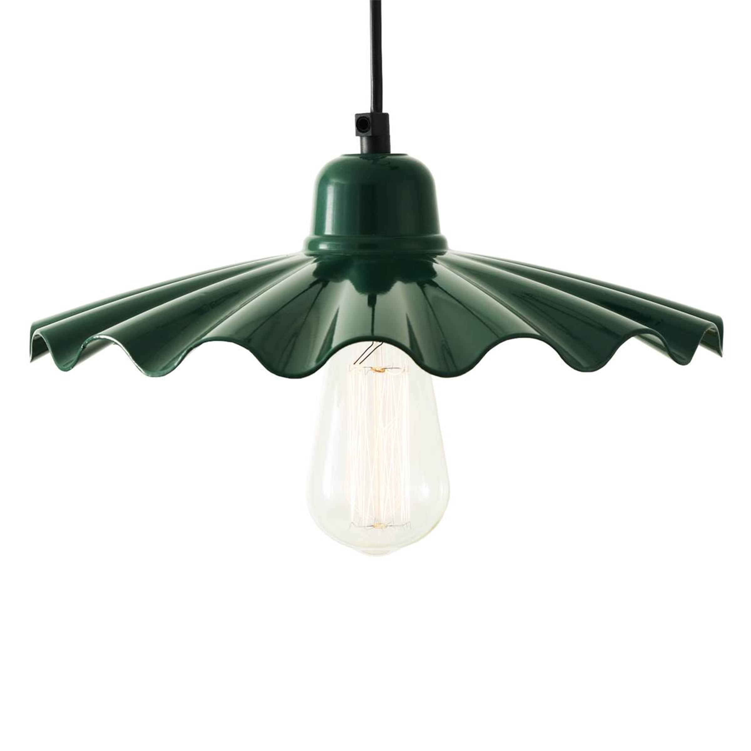 Mullan Lighting Lighting Racing Green / 39.25" Ardle Ripple Shade Pendant
