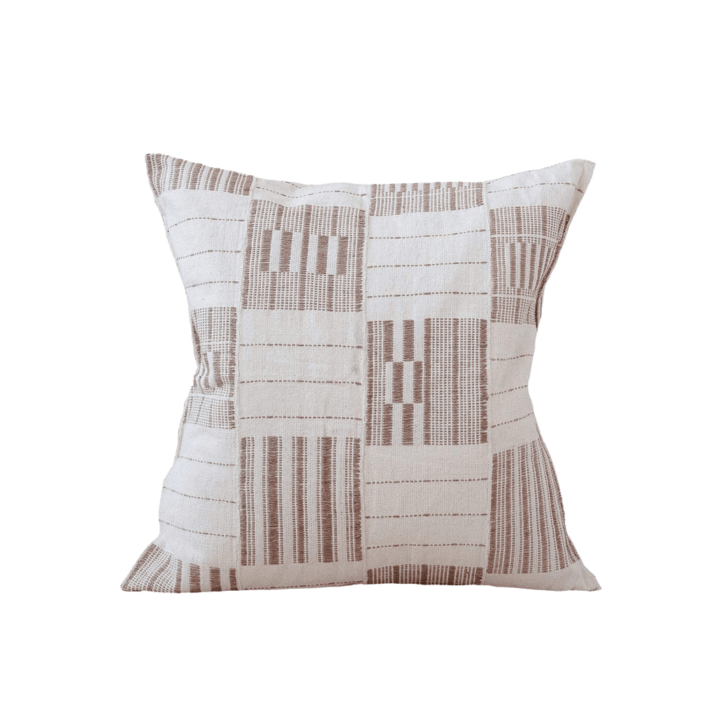 Five and Six Textiles Pillow Artisanal Mauve Pillow